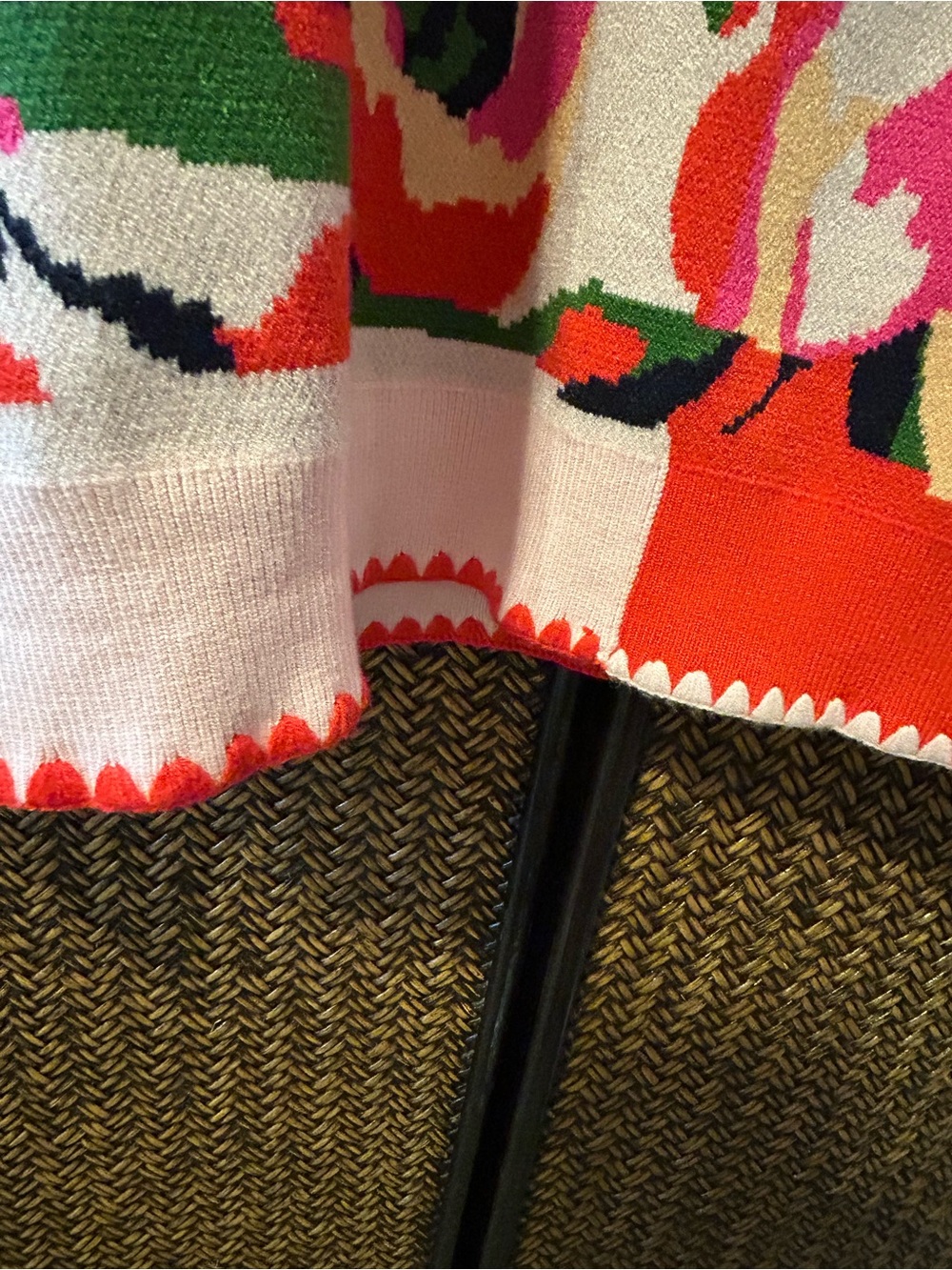AVARA Vibrant Floral Pink & Red Women’s Cardigan Sweater by - Picture 6 of 6